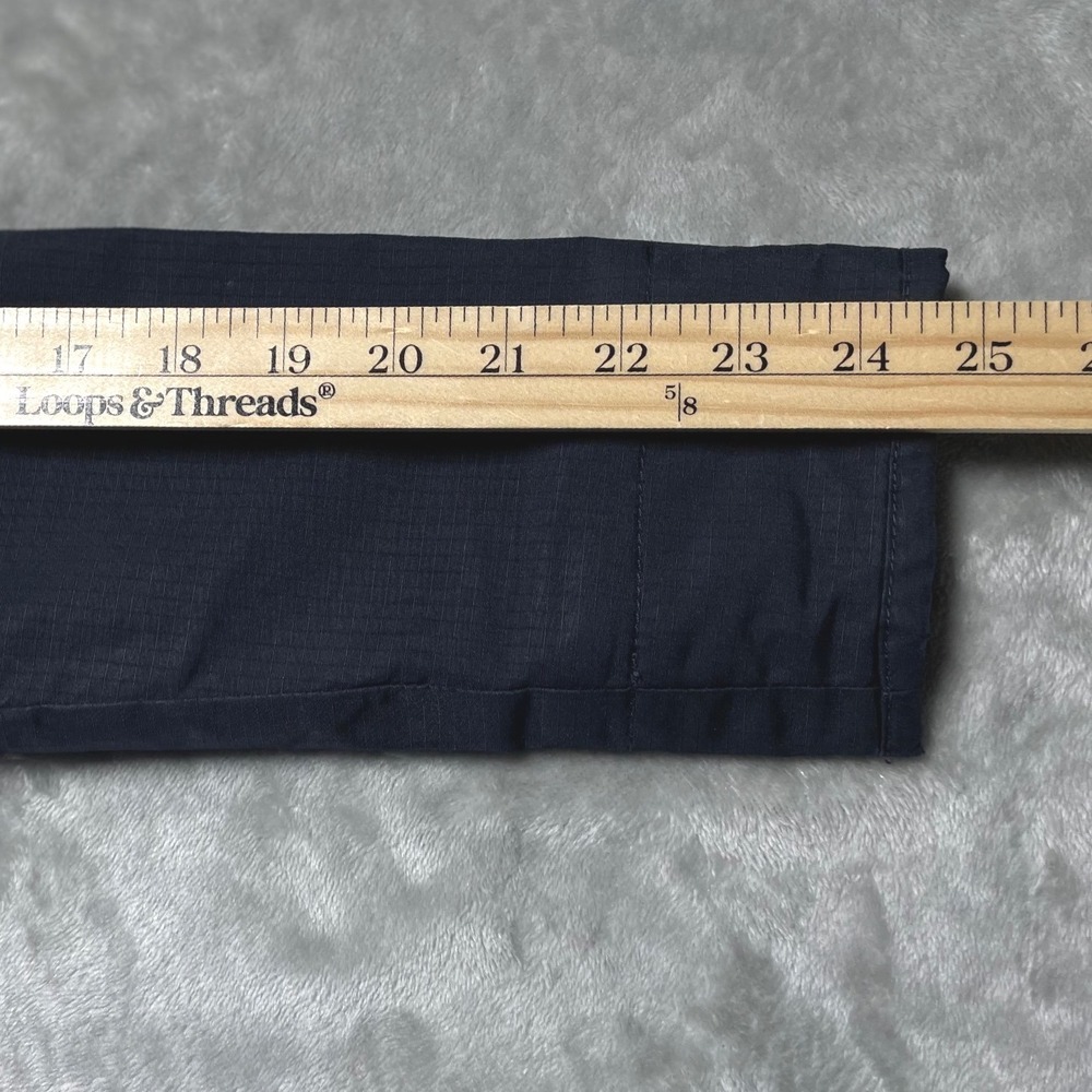 Hollister Navy Blue All-Weather Jacket Fleece Lined Removable Hood XS No Fur - Picture 11 of 15